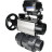 Кран шаровой BV4242E-FP-GRM-ISO Дн15 Ру10 полнопроходной, корпус - НПВХ, шар - НПВХ, уплотнение - EPDM, с пневмоприводом PA-DA-105-1 и пневмопозиционером YT-1000RSN с обратной связью в Омске