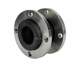 Компенсатор резиновый CR-N25-F Ду65 Ру10/16 KRN, резиновая вставка (корпус) - NBR, тип присоединения - фланцевый, материал фланцев - сталь углеродистая оцинкованная