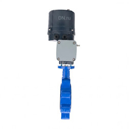 Затвор дисковый поворотный WBV1616E-2W-Fb-H Ду150 Ру16 LUG межфланцевый, корпус - чугун QT450, диск - чугун QT450, уплотнение - EPDM, с электроприводом четвертьоборотным QTSA-N-020EM-O0-220VAC с пружинным возвратом