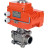 Кран шаровой BV3232P(3pc)-FP-W-ISO-H Ду20 Ру63 полнопроходной, под приварку, корпус - нержавеющая сталь SS316, уплотнение - PTFE, с 1/4-оборотным электроприводом QT-N-003EM-O1-24VDC-У1 24В HARK в Омске