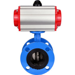 Затвор дисковый поворотный WBV1313E-2W-F-H Ду50 Ру16 фланцевый, корпус - чугун GGG40, диск - чугун GGG40, уплотнение - EPDM, с пневмоприводом PA-DA-105 и пневмораспределителем 4M310-08 DC24V