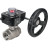 Кран шаровой BV3232P(2pc)-FP-T-ISO-H 1/2″ Ду15 Ру63 полнопроходной двухходовой, нержавеющая сталь SS316, внутренняя резьба, уплотнение - PTFE, с редуктором HGB RQN1-180Z в Омске