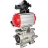 Кран шаровой BV3232P(3pc)-FP-SW-ISO-H Ду65 Ру63 полнопроходной, корпус - нержавеющая сталь SS316, под приварку, с пневмоприводом PA-DA-105, пневмораспределителем 4M310-08 DC24V, БКВ APL-210N в Омске
