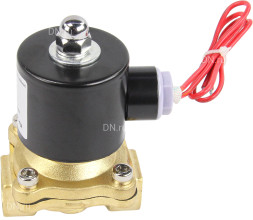 Клапан электромагнитный VS100-VT-NC-220VAC 1/2″ Ду15 Ру10, соленоидный двухходовой, корпус - латунь, уплотнение - Viton, резьбовой, нормально-закрытый, прямого действия, катушка - 220В
