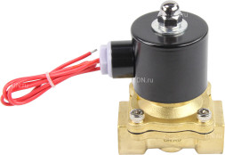 Клапан электромагнитный VS100-VT-NC-220VAC 3/4″ Ду20 Ру10, соленоидный двухходовой, корпус - латунь, уплотнение - Viton, резьбовой, нормально-закрытый, прямого действия, катушка - 220В