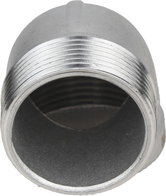 Отвод (уголок) ВР-НР-304 1 1/4″ Ду32 Ру16 угол 90°, корпус - нержавеющая сталь 304, присоединение - внутренняя / наружная резьба в Омске
