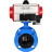Затвор дисковый поворотный WBV1313E-2W-F-H Ду80 Ру16 фланцевый, корпус - чугун GGG40, диск - чугун GGG40, уплотнение - EPDM, с пневмоприводом PA-DA-105 и пневмораспределителем 4M310-08 DC24V в Омске
