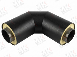 Отвод ППУ ПЭ с МЗИ и КВ 09Г2С ГОСТ 8732-78 108х4