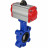 Затвор дисковый поворотный WBV1616E-2W-Fb-H Ду65 Ру16 LUG корпус - чугун QT450, диск - чугун QT450, уплотнение - EPDM, с пневмоприводом PA-SA-105 и пневмораспределителем 4M310-08 DC24V в Омске
