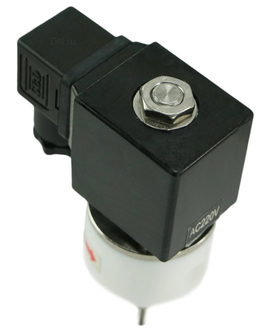 Клапан электромагнитный VS841-VT-NC-24VDC 1/8″ Ду2.5 Ру4 соленоидный двухходовой, корпус - PTFE, уплотнение - VITON, резьбовой, прямого действия, нормально закрытый, катушка - 24В в Омске