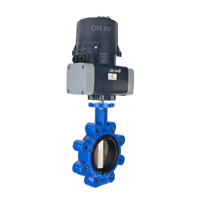 Затвор дисковый поворотный WBV1616N-2W-Fb-H Ду80 Ру16 LUG межфланцевый, корпус - чугун QT450, диск - чугун QT450, уплотнение - NBR, с электроприводом четвертьоборотным QTSA-N-005EM-O0-220VAC с пружинным возвратом в Омске