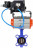 Затвор дисковый поворотный WBV3432N-2W-Fb-H Ду65 Ру16, корпус - углеродистая сталь WCB, диск - нержавеющая сталь 316L, уплотнение - NBR, с пневмоприводом PA-SA-105 и с электропневматическим поворотным позиционером YT-1000RSN без обратной связи в Омске