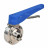 Затвор дисковый поворотный WBV3131E-2W-T-H Ду40 Ру10 резьбовой, пищевая нержавеющая сталь 304, уплотнение – EPDM, с рукояткой в Омске