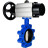 Затвор дисковый поворотный WBV1616E-2W-Fb-H Ду125 Ру16 LUG корпус - чугун QT450, диск - чугун QT450, уплотнение - EPDM, с пневмоприводом PA-DA-105-1 в Омске