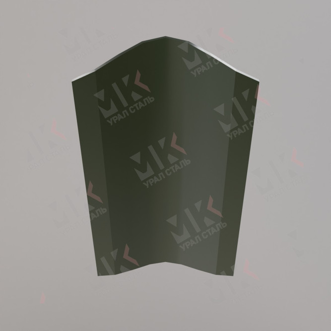 Штакетник металлический ELLIPSE 126 мм 0,5 мм RR11 Элегантный зеленый в Омске