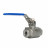 Кран шаровой BV3232P(2pc)-FP-T-H Ду8 Ру140 полнопроходной двухходовой, нержавеющая сталь 316, внутренняя резьба, уплотнение - PTFE, ручка-рычаг в Омске