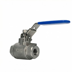 Кран шаровой BV3232P(2pc)-FP-T-H Ду8 Ру140 полнопроходной двухходовой, нержавеющая сталь 316, внутренняя резьба, уплотнение - PTFE, ручка-рычаг