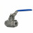 Кран шаровой BV3232P(2pc)-FP-T-H Ду8 Ру140 полнопроходной двухходовой, нержавеющая сталь 316, внутренняя резьба, уплотнение - PTFE, ручка-рычаг в Омске
