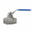 Кран шаровой BV3232P(2pc)-FP-T-H Ду8 Ру140 полнопроходной двухходовой, нержавеющая сталь 316, внутренняя резьба, уплотнение - PTFE, ручка-рычаг в Омске