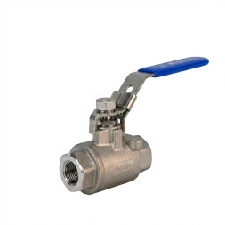 Кран шаровой BV3232P(2pc)-FP-T-H Ду10 Ру140 полнопроходной двухходовой, нержавеющая сталь 316, внутренняя резьба, уплотнение - PTFE, ручка-рычаг