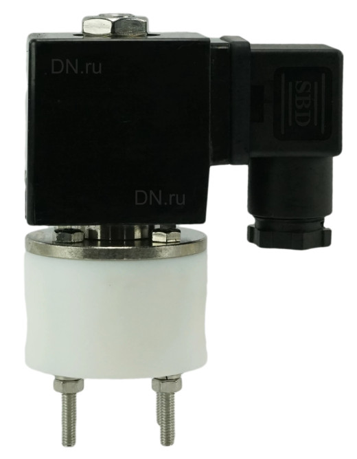 Клапан электромагнитный VS841-VT-NC-24VDC 3/8″ Ду10 Ру4 соленоидный двухходовой, корпус - PTFE, уплотнение - VITON, резьбовой, прямого действия, нормально закрытый, катушка - 24В в Омске