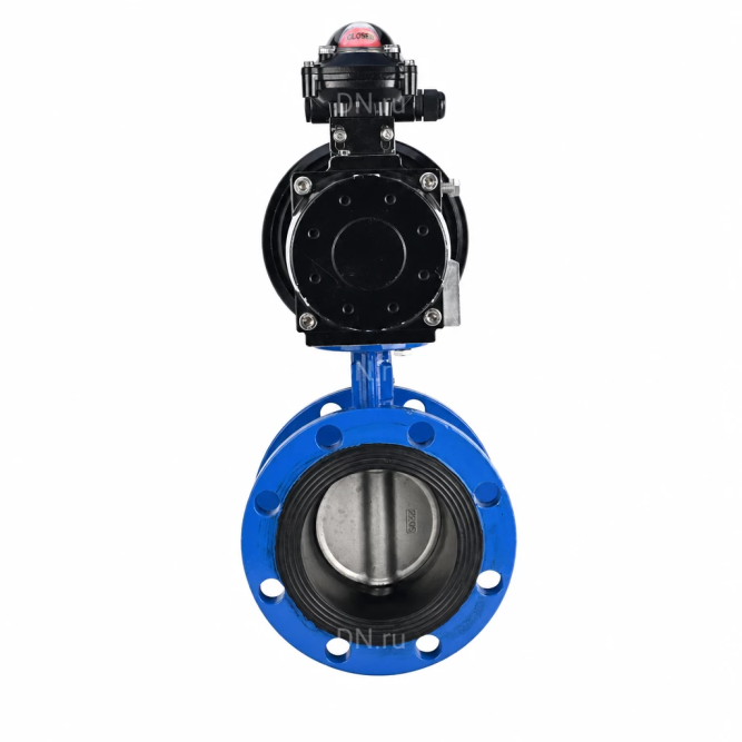 Затвор дисковый поворотный WBV1331E-2W-F-H Ду50 Ру16 фланцевый, корпус - чугун GGG40, диск - нержавеющая сталь 304, уплотнение - EPDM, с пневмоприводом PA-DA-105-1 и БКВ APL-210N в Омске