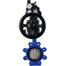 Затвор дисковый поворотный WBV1631E-2W-Fb-H Ду150 Ру16 LUG корпус - чугун QT450, диск - нержавеющая сталь 304, уплотнение - EPDM, с пневмоприводом PA-DA-105-1, пневмораспределителем 4M310-08 DC24V, БКВ APL-410N EX и БПВ AFC2000