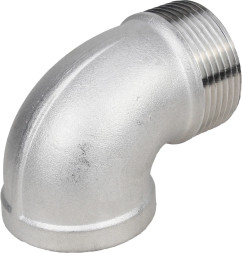 Отвод (уголок) ВР-НР-316 1/4″ Ду8 Ру16 угол 90°, корпус - нержавеющая сталь 316, присоединение - внутренняя / наружная резьба
