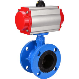 Затвор дисковый поворотный WBV1313E-2W-F-H Ду65 Ру16 фланцевый, корпус - чугун GGG40, диск - чугун GGG40, уплотнение - EPDM, с пневмоприводом PA-DA-105 двойного действия