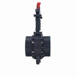 Задвижка шиберная GVKR4344TPV-2W-G-Hт Ду32 Ру1.6 клеевая, с выдвижным штоком, материал корпуса - ПВХ (PVC), шибер - пластик ABS, уплотнение - TPV (ТПВ), с ручкой