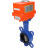 Затвор дисковый поворотный WBV1432N-2W-Fb-H Ду40 Ру16, корпус - чугун GGG50, диск - нержавеющая сталь 316L, уплотнение - NBR, с электроприводом MINI QT-N-003EM-1-220VAC-У1 в Омске