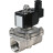 Клапан электромагнитный VS331-NT-NC-220VAC 1/2″ Ду15 Ру10, соленоидный двухходовой, корпус - нержавеющая сталь 304, уплотнение - NBR, резьбовой, нормально-закрытый, прямого действия, катушка - 220В в Омске