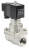 Клапан электромагнитный VS1031-PT-NC-220VAC 1″ Ду25 Ру16 соленоидный двухходовой поршневой, резьбовой, корпус - нержавеющая сталь AISI 304, уплотнение - PTFE, пилотного действия, нормально закрытый, катушка - 220В AC в Омске