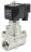 Клапан электромагнитный VS1031-PT-NC-220VAC 1″ Ду25 Ру16 соленоидный двухходовой поршневой, резьбовой, корпус - нержавеющая сталь AISI 304, уплотнение - PTFE, пилотного действия, нормально закрытый, катушка - 220В AC в Омске