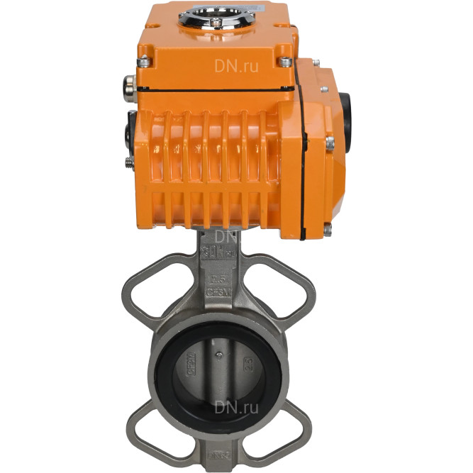 Затвор дисковый поворотный WBV3232E-2W-Fb-H Ду250 Ру16, корпус - нержавеющая сталь 316L, диск - нержавеющая сталь 316L, уплотнение - EPDM, с электроприводом QT-N-040EM-B1-220VAC-У1 (0-10В) HARK в Омске