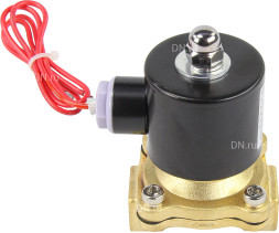 Клапан электромагнитный VS100-ET-NC-24VDC 1/2″ Ду15 Ру10, соленоидный двухходовой, корпус - латунь, уплотнение - EPDM, резьбовой, нормально-закрытый, прямого действия, катушка - 24В