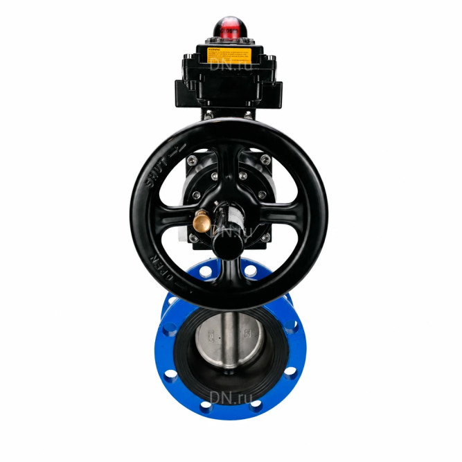 Затвор дисковый поворотный WBV1331E-2W-F-H Ду50 Ру16 фланцевый, корпус - чугун GGG40, диск - нержавеющая сталь 304, уплотнение - EPDM, с пневмоприводом PA-DA-105-1 и БКВ APL-410N EX в Омске