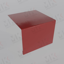 Планка откоса сложная 3D 245х75х2000 мм 0,45 мм RAL 3011