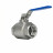 Кран шаровой BV3232P(2pc)-FP-T-H Ду40 Ру140 полнопроходной двухходовой, нержавеющая сталь 316, внутренняя резьба, уплотнение - PTFE, ручка-рычаг в Омске