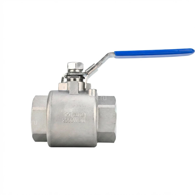 Кран шаровой BV3232P(2pc)-FP-T-H Ду40 Ру140 полнопроходной двухходовой, нержавеющая сталь 316, внутренняя резьба, уплотнение - PTFE, ручка-рычаг в Омске