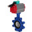 Затвор дисковый поворотный WBV1631E-2W-Fb-H Ду100 Ру16 LUG корпус - чугун QT450, диск - нержавеющая сталь 304, уплотнение - EPDM, с пневмоприводом PA-DA-083 и магнитным переключателем ALS200D в Омске