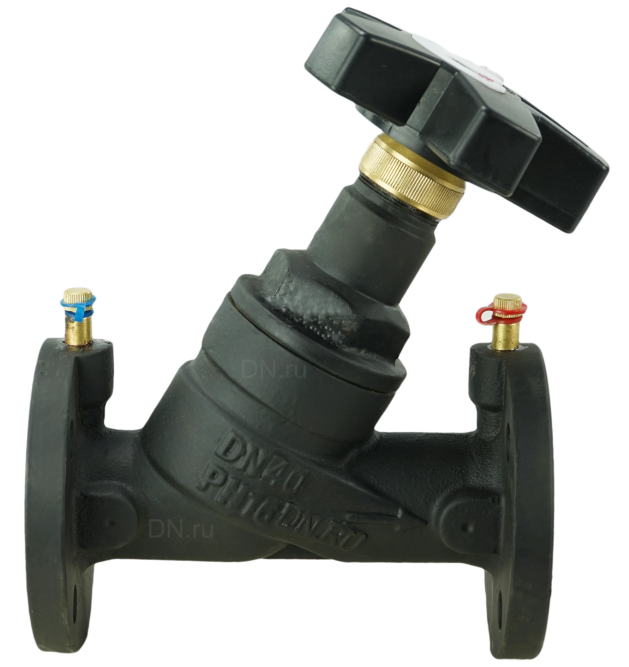 Клапан балансировочный VB1431V-F Ду15 Ру16 чугунный, фланцевый, с ниппелями в Омске