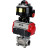 Кран шаровой BV3232P(3pc)-FP-W-ISO-H Ду10 Ру63 полнопроходной двухходовой, нержавеющая сталь SS316, под приварку, уплотнение - PTFE, с пн.приводом PA-DA-052 пн.распределителем 4M310-08 AC220V и БКВ APL-510N-EX в Омске