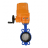 Затвор дисковый поворотный WBV1432N-2W-Fb-H Ду100 Ру16, корпус - чугун GGG50, диск - нержавеющая сталь 316L, уплотнение - NBR, с электроприводом QT-EX-010EM-O2-220VAC-У1 в Омске