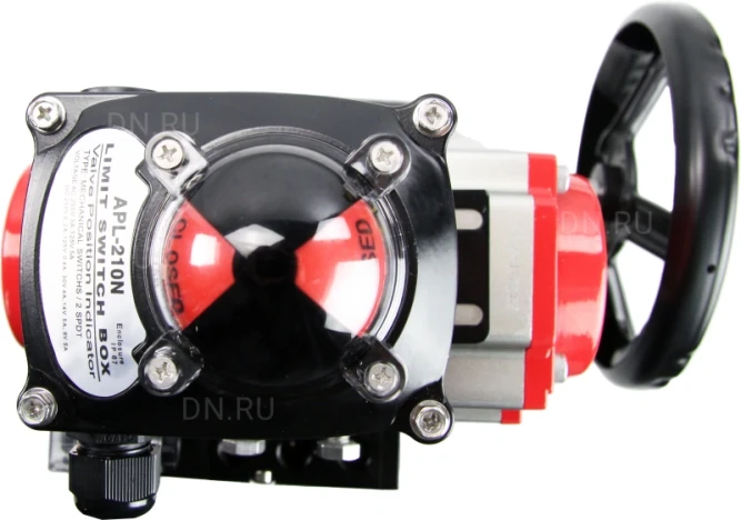 Кран шаровой BV3232P(4pc)-SP-3WL-T-ISO-H Ду50 Ру63 стандартнопроходной трехходовой L-тип, нерж. сталь SS316, внутренняя резьба, PTFE, пн.приводом PA-DA-065, пн.распределителем 4M310-08 AC220V, БКВ APL-210N и ручным дублером MON1-250-T26-ISO в Омске