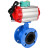 Затвор дисковый поворотный WBV1313E-2W-F-H Ду65 Ру16 фланцевый, корпус - чугун GGG40, диск - чугун GGG40, уплотнение - EPDM, с пневмоприводом PA-DA-105, пневмораспределителем 4M310-08 DC24V и магнитным переключателем ALS200D в Омске