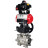 Кран шаровой BV3232P(3pc)-FP-SW-ISO-H Ду65 Ру63 полнопроходной, корпус - нержавеющая сталь SS316, под приварку, с пневмоприводом PA-DA-105, пневмораспределителем 4M310-08 DC24V, БКВ APL-410N EX, ручным дублером MON2-450-T28-ISO в Омске