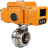 Затвор дисковый поворотный WBV3131S-2W-T-H Ду20 Ру10 резьбовой, корпус - пищевая нержавеющая сталь 304, уплотнение - Silicon, с электроприводом QT-N-005EM-A1-220VAC-У1 c датчиком обратной связи и входным управляющим сигналом 4-20мА HARK в Омске