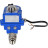 Кран шаровой BV3232P(2pc)-FP-T-ISO-H Ду20 Ру63 полнопроходной двухходовой, нержавеющая сталь SS316, внутренняя резьба, уплотнение - PTFE, с электроприводом четвертьоборотным QT-N-003EM-O1-12VDC-У1 blue в Омске