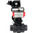 Кран шаровой BV4242E-FP-GRM-ISO Дн100 Ру10 полнопроходной, корпус - НПВХ, шар - НПВХ, уплотнение - EPDM, с пневмоприводом PA-DA-065, ручным дублером MON1-250-T26-ISO и пневмопозиционером YT-1000RSN без обратной связи в Омске
